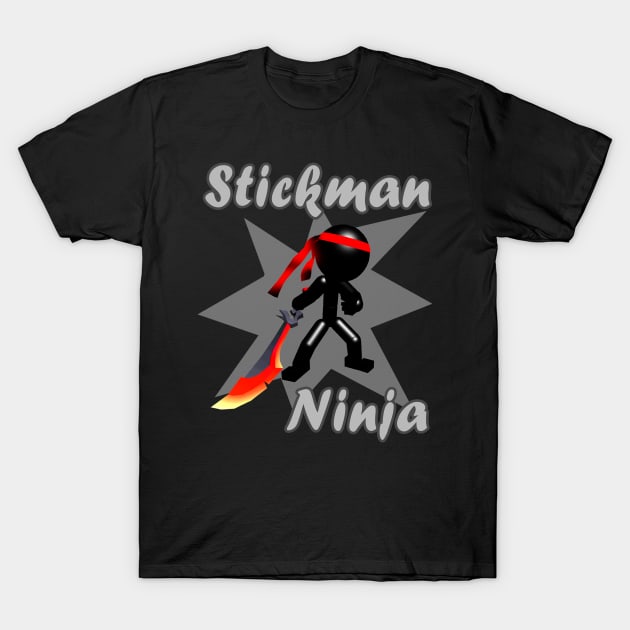 Stickman Ninja T-Shirt by Stickman3D